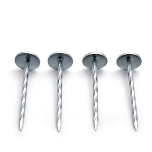 South America Market <strong>Clavos</strong> 9G Roof Tile Nails 2 1/2" <strong>3</strong>" Galvanized Umbrella Steel Nails 90mm Twisted Roofing Nails - Product Image 3