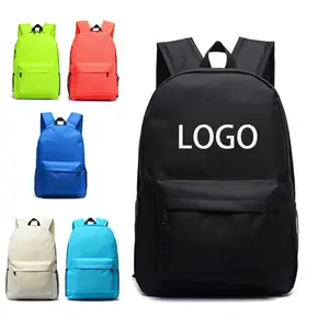 Manufacturer Asia factory customized wholesale unisex polyester college students customization school bags backpack custom logo