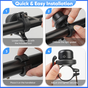 Timbre para Bicicleta MiLi MiTag con Rastreador <span class=keywords><strong>GPS</strong></span> Integrado, Soporte Oculto para AirTag y MiTag, Timbre Antirrobo para Bicicleta, Compatible con Google Apple Find My - Product Image 5