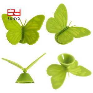 SUNYO, marcadores de silicona para bebidas, copa de <span class=keywords><strong>vino</strong></span>, abalorios de copa de <span class=keywords><strong>vino</strong></span> multicolor, etiquetas de mariposa, copa de <span class=keywords><strong>vino</strong></span> para Bar, fiesta, bebida familiar - Product Image 6