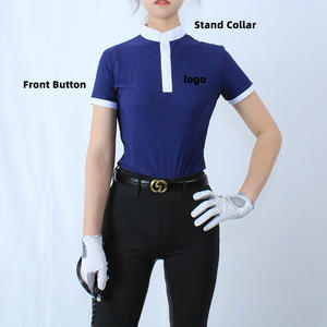 Bottes d'équitation uniques ARLAN pour femme, chemise polo d'équitation à manches courtes, vêtements d'équitation - Product Image 1