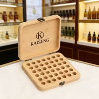 Boîte cadeau en bois recyclable personnalisée de luxe, faite à la main, pour huiles essentielles, étui de rangement pour huiles essentielles, étuis pour huiles essentielles