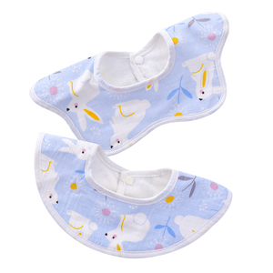 Baberos de algodón tejidos para bebés, baberos impermeables para recién nacidos, bonitos, unisex, ecológicos, portátiles, para el cuello - Product Image 6