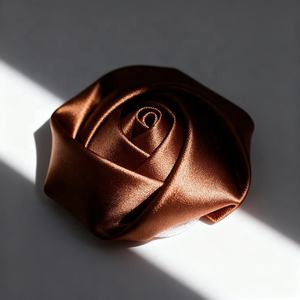 Élégant <span class=keywords><strong>ruban</strong></span> de satin fait à la main décoratif de couleur unie fleurs roses pour mariage <span class=keywords><strong>bouquet</strong></span> de <span class=keywords><strong>mariée</strong></span> YWB93 - Product Image 4