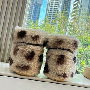 Bottes hautes en cuir véritable noires décontractées unisexes pour l'automne et l'hiver, bottes de neige de luxe de haute qualité, tendance et chaudes - Product Image 6