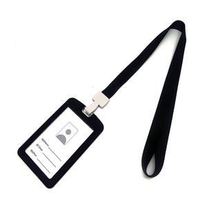 Lanyard בעל כרטיס id סיליקון עמיד למים כרטיס תג עם lanyard יצרן פוליאסטר אופנתי מגה - Product Image 3