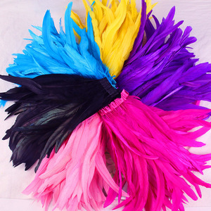 Plume de coq blanche en gros, <span class=keywords><strong>pas</strong></span> chère, 25-30 cm, bordure en plumes, frange pour carnaval, <span class=keywords><strong>cocktail</strong></span>, vêtement, artisanat, décoration de <span class=keywords><strong>robe</strong></span>, dentelle en tissu - Product Image 4