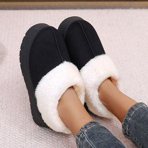 <span class=keywords><strong>Botas</strong></span> <span class=keywords><strong>de</strong></span> Nieve <span class=keywords><strong>de</strong></span> <span class=keywords><strong>Plataforma</strong></span> Baja para Mujer, Estilo Invernal, Modernas, Combinables <span class=keywords><strong>con</strong></span> Todo, Cálidas, <span class=keywords><strong>de</strong></span> Felpa Artificial y Goma, Esenciales para Viajar - Product Image 4