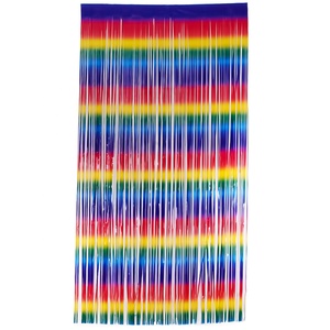 1m x 2m <span class=keywords><strong>Arcobaleno</strong></span> Tinsel String Foglio di Frangia Della Tenda Lucido Shimmer Cerimonia Nuziale Del Partito Di Compleanno Decorazione Della Porta di Lamina Metallica tenda - Product Image 5
