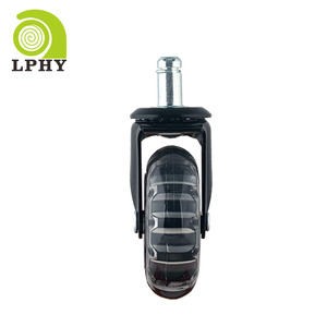 <span class=keywords><strong>Mejor</strong></span> precio ruedas muebles 2,5 pulgadas ruedas <span class=keywords><strong>de</strong></span> silla PU transparente silla <span class=keywords><strong>de</strong></span> oficina <span class=keywords><strong>rueda</strong></span> giratoria con freno - Product Image 3