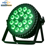 Venta al por Mayor de 18 Luces LED Par RGBWAUV 6 en 1, de Aluminio, Activadas por Sonido, DMX IP33, Ángulo de 25°, 10 Canales, para Escenarios