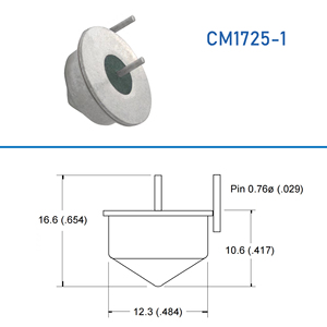 Comus CM1725-1 Mercury Tip Over Switch แบบปิดปกติ มุมหยุด 25±10 องศา ตัวเรือนเคลือบดีบุก - Product Image 2