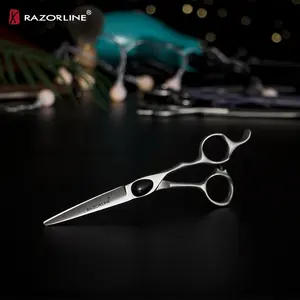 China Golden Supplier Razorline CK14 440C Japanese Stainless Steel Barber Hair Cutting Scissors