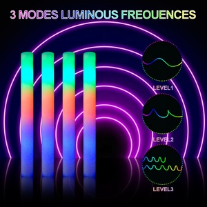 Bâton en mousse à Led multicolore, 16, 18 pouces, prix négociable, mousse changeante, bâton lumineux pour <span class=keywords><strong>concert</strong></span>, <span class=keywords><strong>2023</strong></span> - Product Image 4