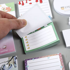 Bloc-notes autocollants personnalisés 3x3 découpés à la forme, format poche, pour hôtel, petits blocs-notes d'écriture, notes adhésives, blocs-notes mémo, couleur personnalisée - Product Image 4