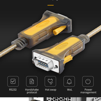 Usine directe RS232 FTDI adaptateur de puce jeu de puces série DB9 vers câble de pilote USB pour registre de caissier, Modem pour Win/macos/linus