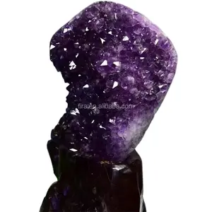 Grosir Batu Kristal Kecubung Uruguay Mentah Alam Batu Kristal Amethyst untuk Dijual Batu Amethyst Harga Murah