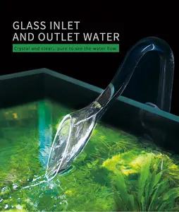 Neues Design Heiß verkaufendes Glas Einlass und Auslass Aquarium Wasserfilter rohr Wasser durchfluss rohr für Aquarium