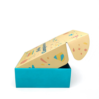 Boîte d'expédition auto-élevable en carton ondulé robuste et écologique avec fermeture éclair supérieure, épaisseur 120 microns, pour l'emballage alimentaire