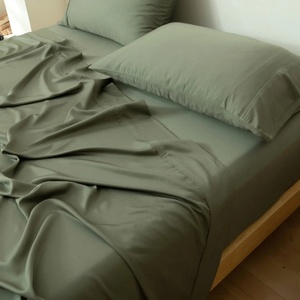 100% Natural Bamboo Fabric Queen <b>King</b> <b>Size</b> Custom Bamboo Bedding Set Cooling <b>Sheet</b> Set with Pillowcase for Hotel Eco-friendly - Product Image 4