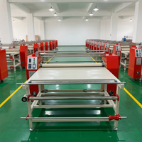 Prensa térmica rotativa de 1.2m con calentamiento por aceite, rollo a rollo, automática de alta velocidad para transferencia por sublimación, opcional con rebobinado automático y antidesviación