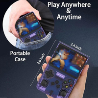 Console de jeu vidéo portable Arkos R36S 64G/128GB Écran IPS 3,5 pouces Lecteur de poche Linux open source avec 15000 jeux préchargés