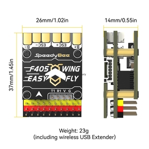 Contrôleur de vol à aile fixe SpeedyBee F405 <span class=keywords><strong>WING</strong></span> MINI FC ESC Stack pour drone débutant à décollage et atterrissage verticaux - Product Image 5