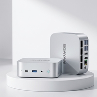 Mini PC MQ con AMD Ryzen 7 7735H, 24GB LPDDR5, 1TB PCIe NVMe SSD, Salida de Pantalla Triple 4K, WiFi6, BT5.2, Computadora de Escritorio Compacta, Win11 Pro, Linux