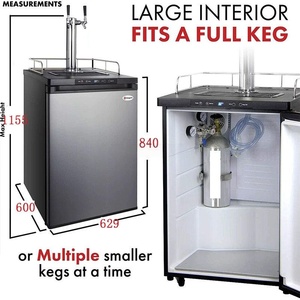 Tour à bière Kegerator avec finition en bois, distributeur de bière pression haut de gamme pour pub de bière artisanale - Product Image 5