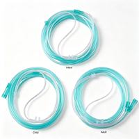 Cannule nasale médicale jetable, trois tailles, verte, pour l'oxygénation et les soins respiratoires