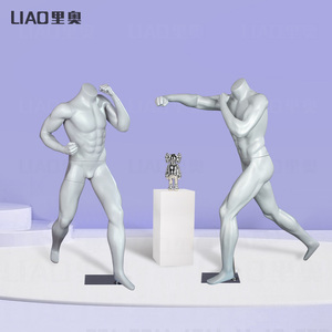 Maniquí deportivo sin cabeza para hombre, carreras usadas, juegos de pelota, ropa para hombres, negro, gris, <span class=keywords><strong>cuerpo</strong></span> <span class=keywords><strong>completo</strong></span> - Product Image 2