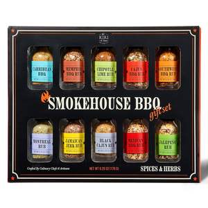 Set de Especias para Barbacoa Kiri Sons Smokehouse |   Set de Regalo de 10 Sabores |   Sabores de Chile y Ajo Caribeños - Product Image 4