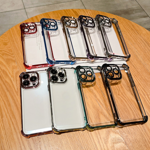 Funda Protectora 2 en 1 a Prueba de Golpes con Protección de Lente para iPhone 17 16 15 14 13 12 11 Pro Max, Carcasa de Acrílico Electrochapado - Product Image 6