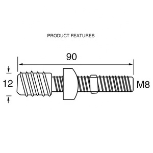 Nuovi prodotti che collegano la vite dell'asta filettata acme per l'installazione di mobili - Product Image 5
