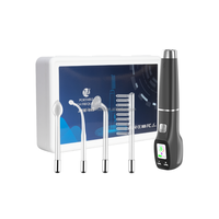 Appareil Portable Anti-rides Haute Fréquence pour Soin de la Peau, Baguette Électrode avec 4 Embouts, Affichage Numérique, Contrôle Tactile Manuel pour le Visage IT/CN