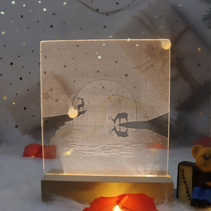 LED de unicornio de dibujos animados luz nocturna 3D Lampara Unicornio Luz de noche par decoracion de habitacion de ninos - Product Image 5