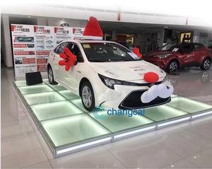 Palco de Vidro para Casamento, Piso de Vidro para Loja de Vestidos de Noiva, Suporte Redondo de Vidro para Piano, Palco em T - Product Image 2