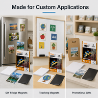 Kertas Foto Magnetik OEM A4 Glossy, Dapat Dicetak Inkjet, Lembaran Magnetik Penuh untuk Magnet Kulkas DIY, Pengajaran, dan Hadiah Promosi