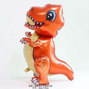 Vendita calda del fumetto assemblato in piedi bella dinosauro festa di compleanno per bambini di favore foil palloncino <span class=keywords><strong>a</strong></span> elio - Product Image 4