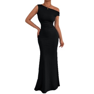 Nouvelle Arrivée 2026 Robe de Soirée <span class=keywords><strong>Femme</strong></span> Tendance Asymétrique Sans Manches Élégante et Stylée Coupe Sirène pour Dames - Product Image 5