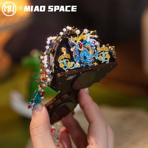 MU <span class=keywords><strong>X</strong></span> MIAO SPACE งานฝีมือ DIY ของเล่นตัวต่อแม่เหล็กติดตู้เย็น ปริศนา 3 มิติ รูปมงกุฎฟีนิกซ์ ของเล่นคลายเครียด ของขวัญสำหรับแฟนสาว - Product Image 6