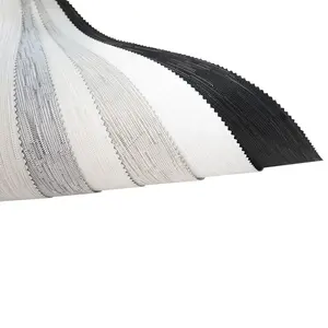 중국 공장 배달 실내 방수 더블 쉬어 라이트 PVC 폴리에스터 무색 재료 롤러 블라인드 원단
