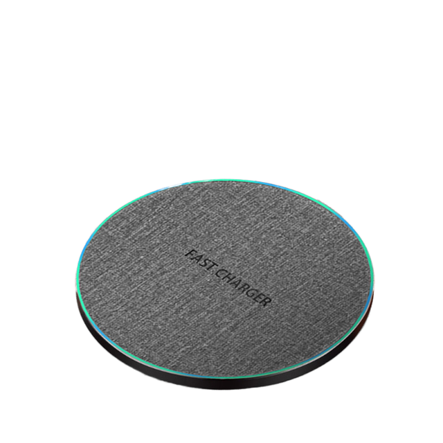 15W Fast QC3.0 Wireless Charging Pad with Type-C Port for Mobile Phones and Desktop Use Fireproof Design