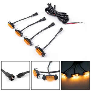 Luz LED para Parrilla de Tacoma 2016-2018, Luces de Advertencia Ámbar de Cuatro Puertos, Lámpara Antiniebla 12V 10W DRL, Luz Decorativa - Product Image 2