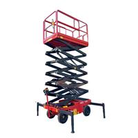 Plateforme de travail aérienne mobile à ciseaux, levage hydraulique, hauteur de 4m à 18m, pour l'entretien des usines, les travaux de construction