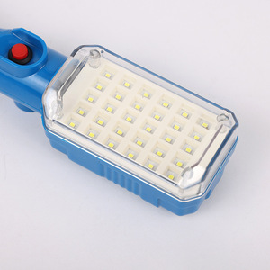 Lampe de travail LED portable 220V avec crochet et aimant pour atelier, réparation, éclairage d'urgence, cordon bleu - Product Image 2