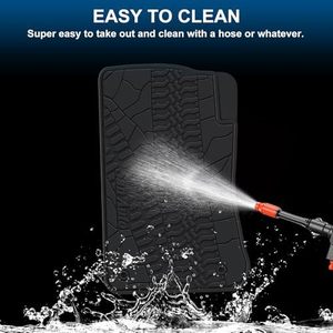 Set completo personalizzato di tappetini Auto in gomma rossa nera inodore per tutte le stagioni tappetini pesanti 2014 2018 <span class=keywords><strong>Jeep</strong></span> Wrangler tappetino Auto - Product Image 4