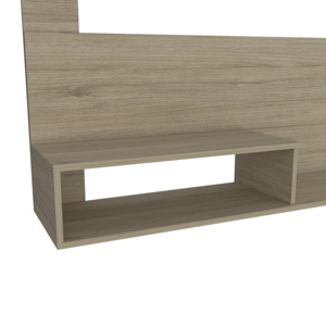 Floating Entertainment Center For <b>Tv</b> Up To 55 Inch One Upper <b>Shelf</b> Two Lower <b>Shelves</b> <b>Wall</b> <b>Mount</b> Storage Unit - Product Image 5