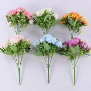 Flor de Peonía Artificial de 7 Cabezas, Simulación de Peonía, Rosa Philipos para Decoración de Escritorio, Hogar y Bodas - Product Image 2