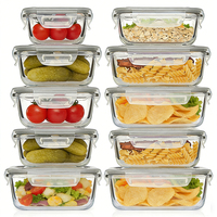 Conteneurs alimentaires hermétiques de haute qualité, résistants à la chaleur, lot de 18 pièces, boîtes à lunch pour la cuisine